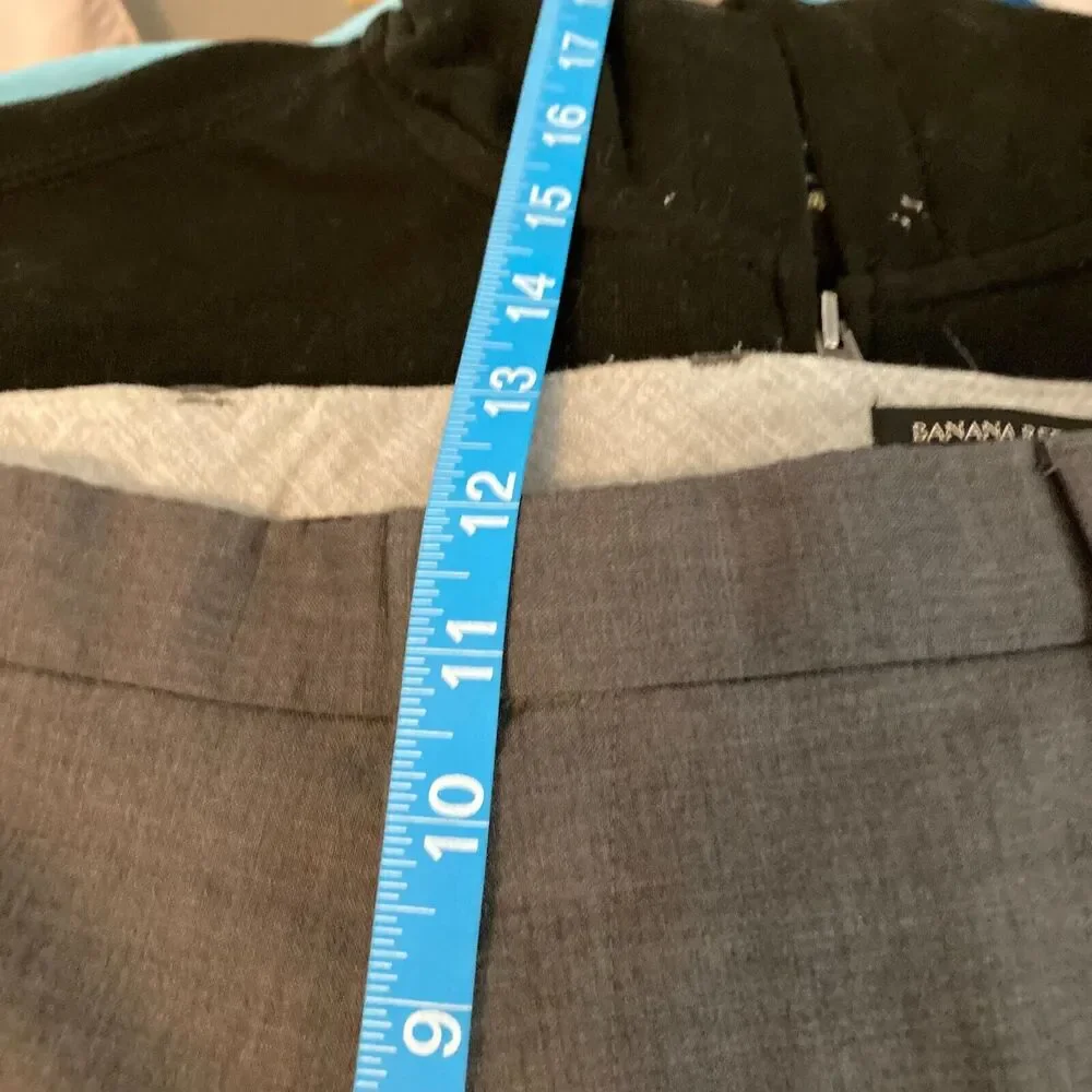 Banana Republic Pants Mens Sz 36 Gray‎ Wool Classic Straight Fit Dress Trousers